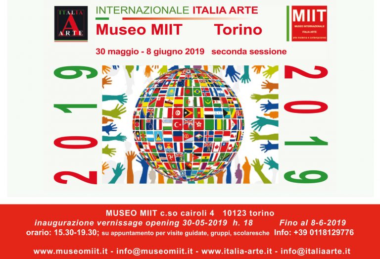 ‘INTERNAZIONALE ITALIA ARTE 2019 SECONDA SESSIONE’ – 30 MAGGIO – 8 GIUGNO 2019 – MUSEO MIIT – TORINO