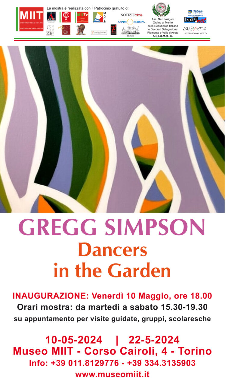 ‘GREGG SIMPSON. DANCERS IN THE GARDEN’ – DAL 10 AL 22 MAGGIO 2024